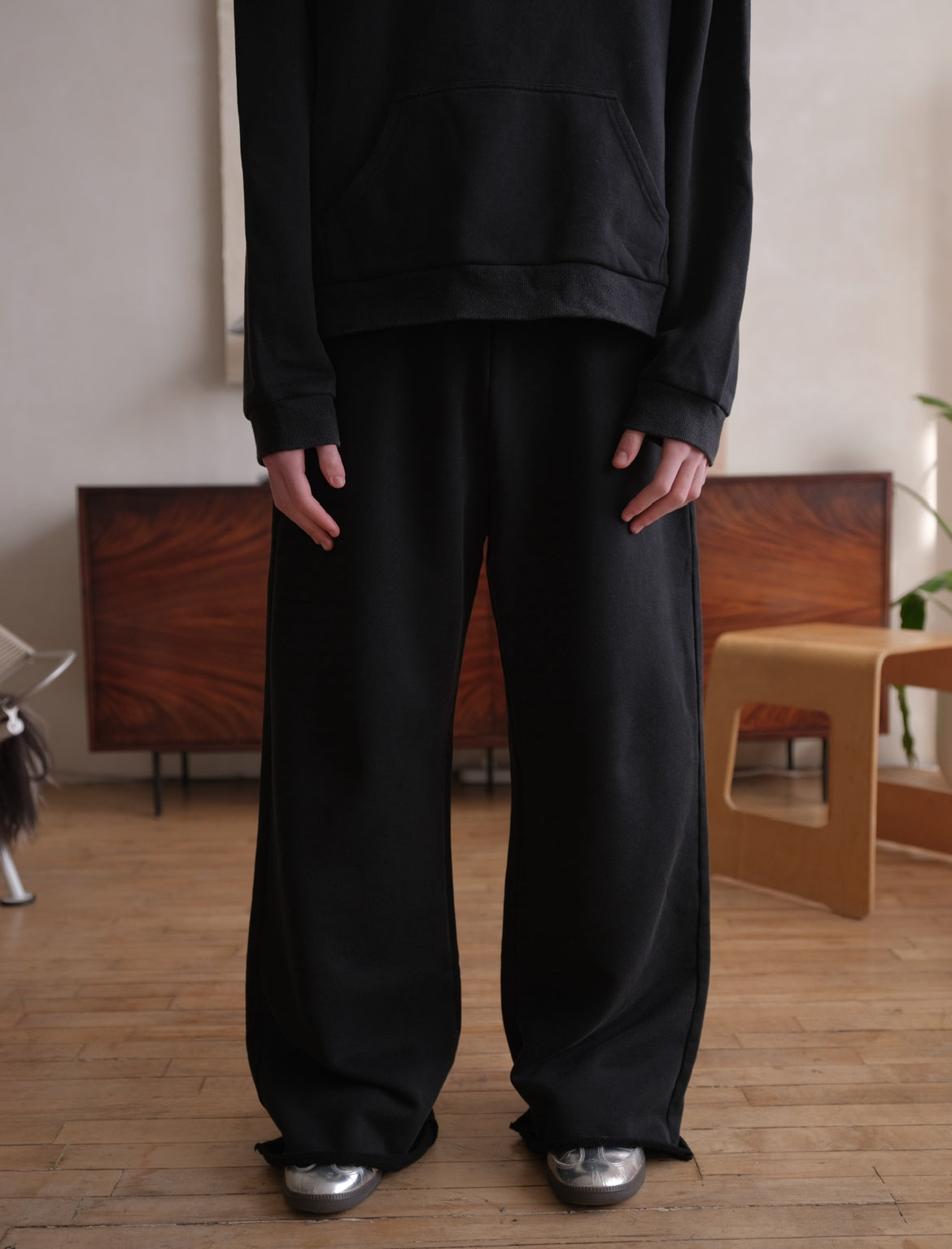 Black Wide Leg Sweatpants